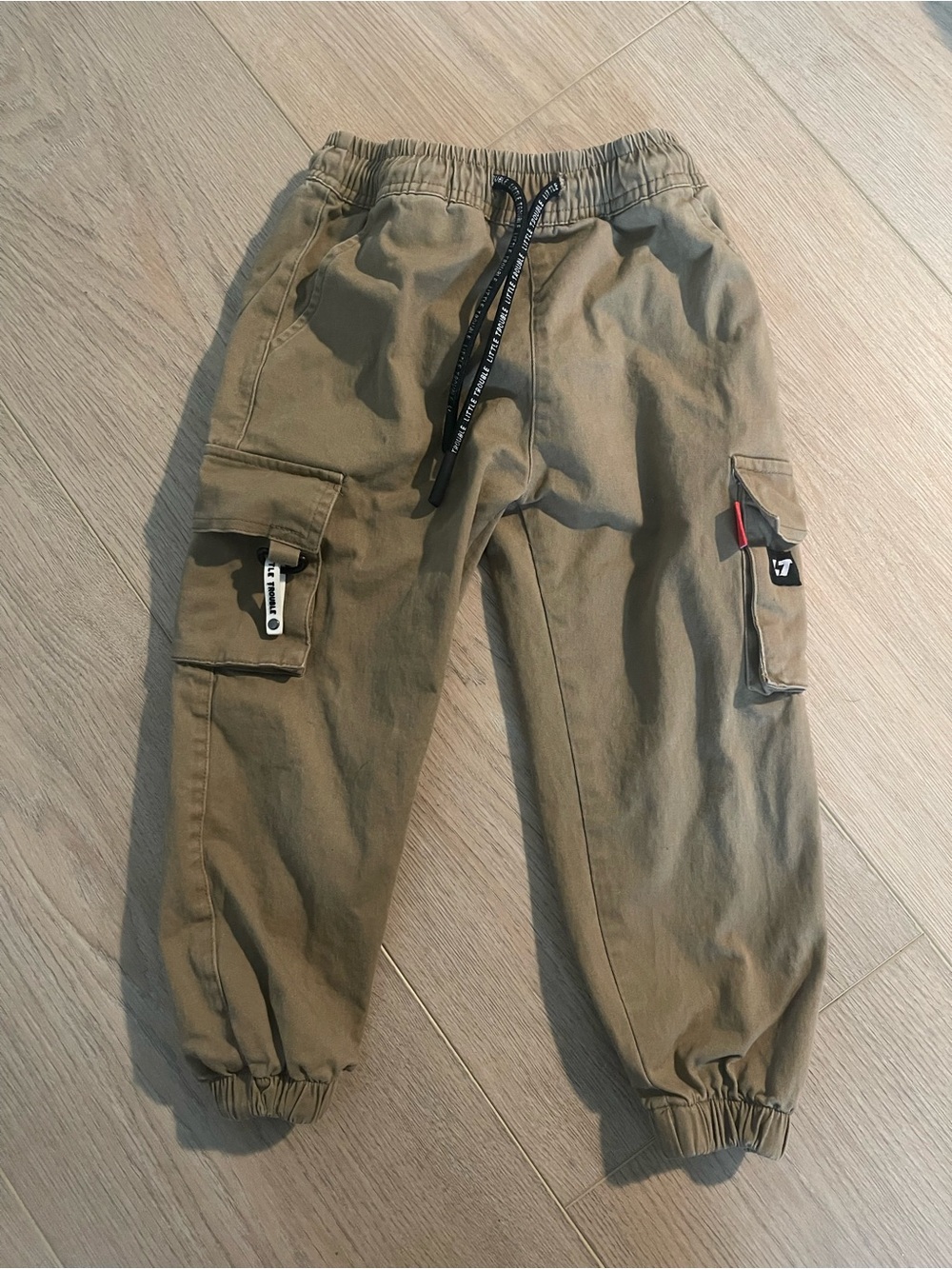 Tan Cargo Jogger Pants